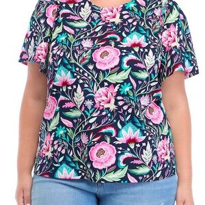 NWT - Crown & Ivy floral top - size 2X